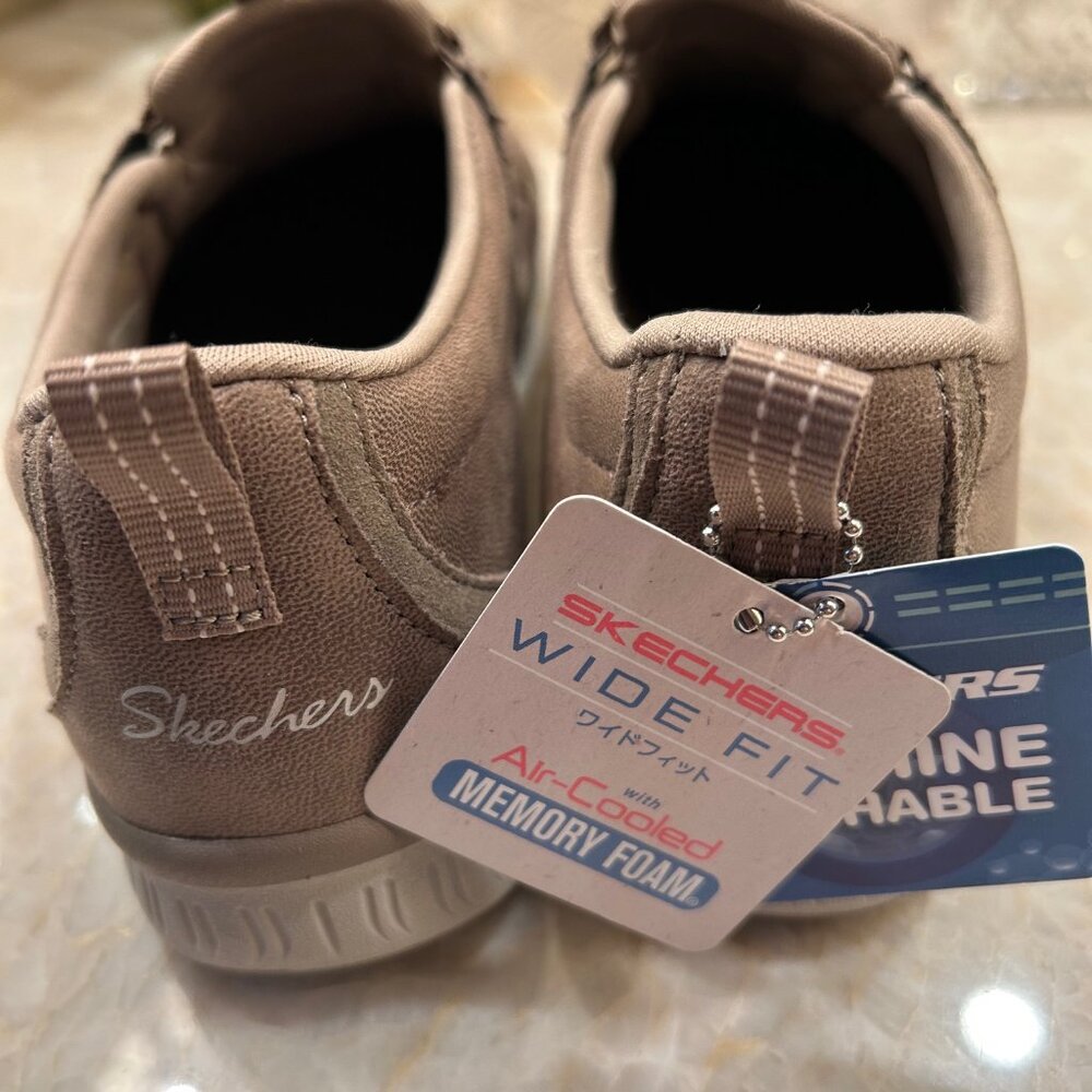 Skechers Tan Air-Cooled Memory Foam Sneakers Size 7 Wide - Picture 4 of 5